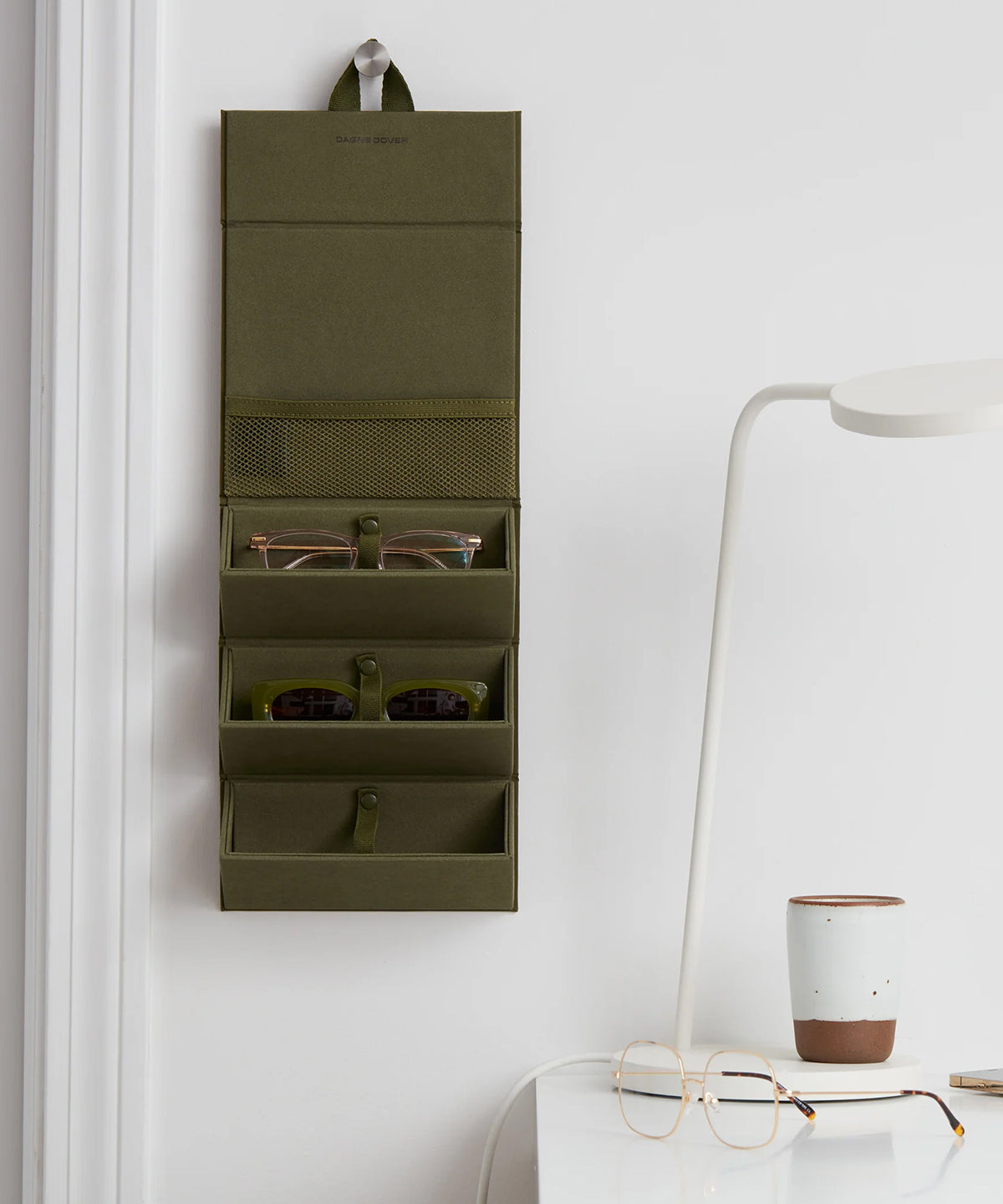 Remi Glasses Case in Dark Moss