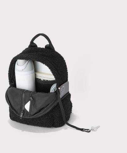 Dakota Backpack in Onyx Shearling , Small