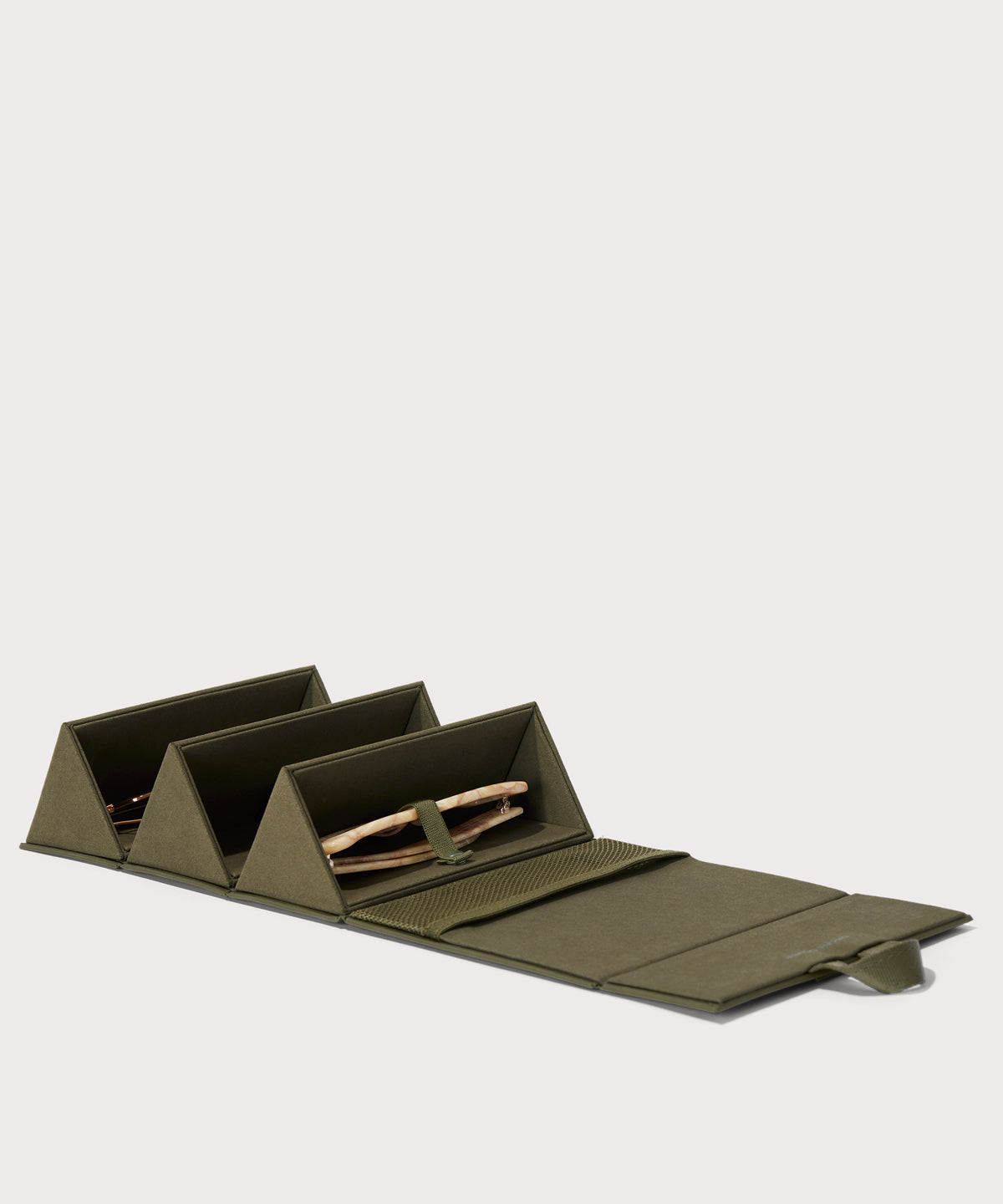 Remi Glasses Case in Dark Moss