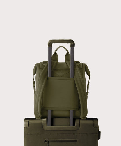 Indi Diaper Backpack in Dark Moss, Medium