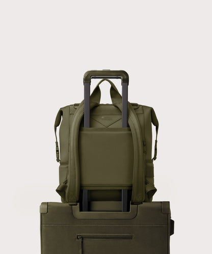 Indi Diaper Backpack in Dark Moss, Large