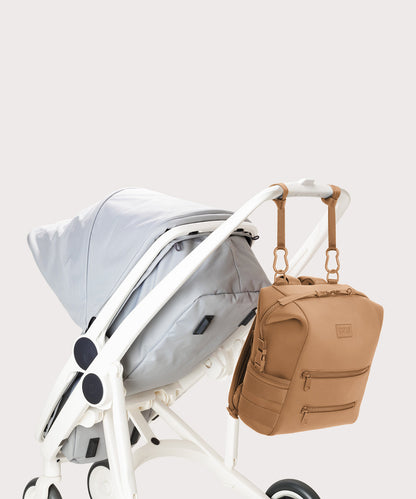 Indi Diaper Backpack in Camel, Medium