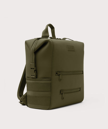 Indi Diaper Backpack in Dark Moss, Large