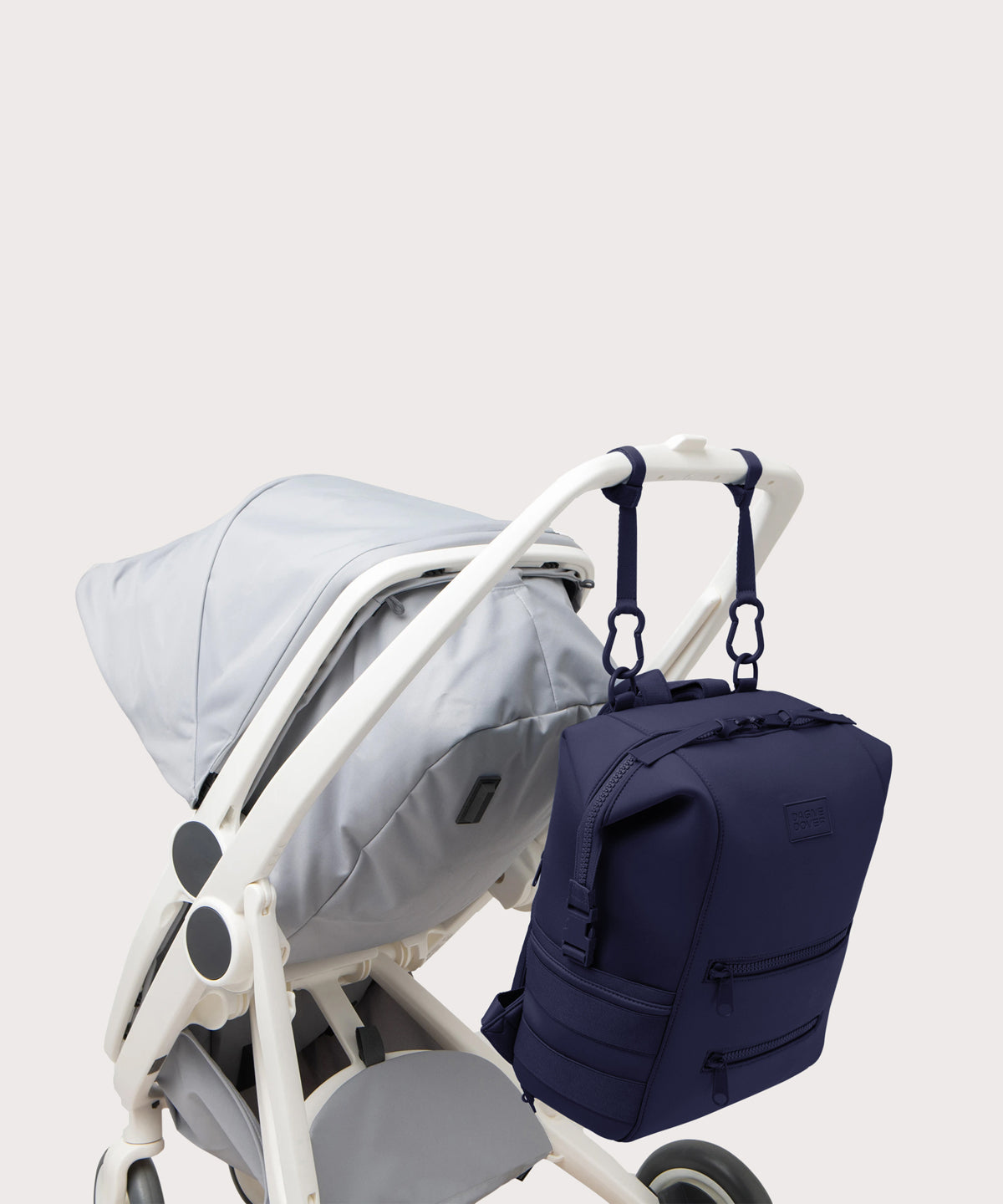 Indi Diaper Backpack in Storm, Large