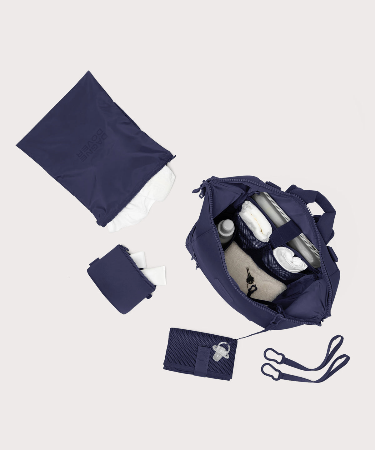 Indi Diaper Backpack in Storm, Large