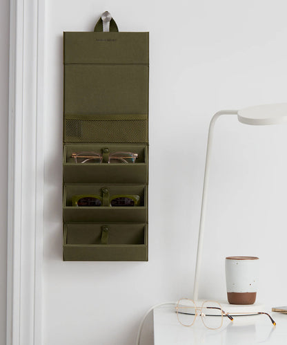 Remi Glasses Case in Dark Moss